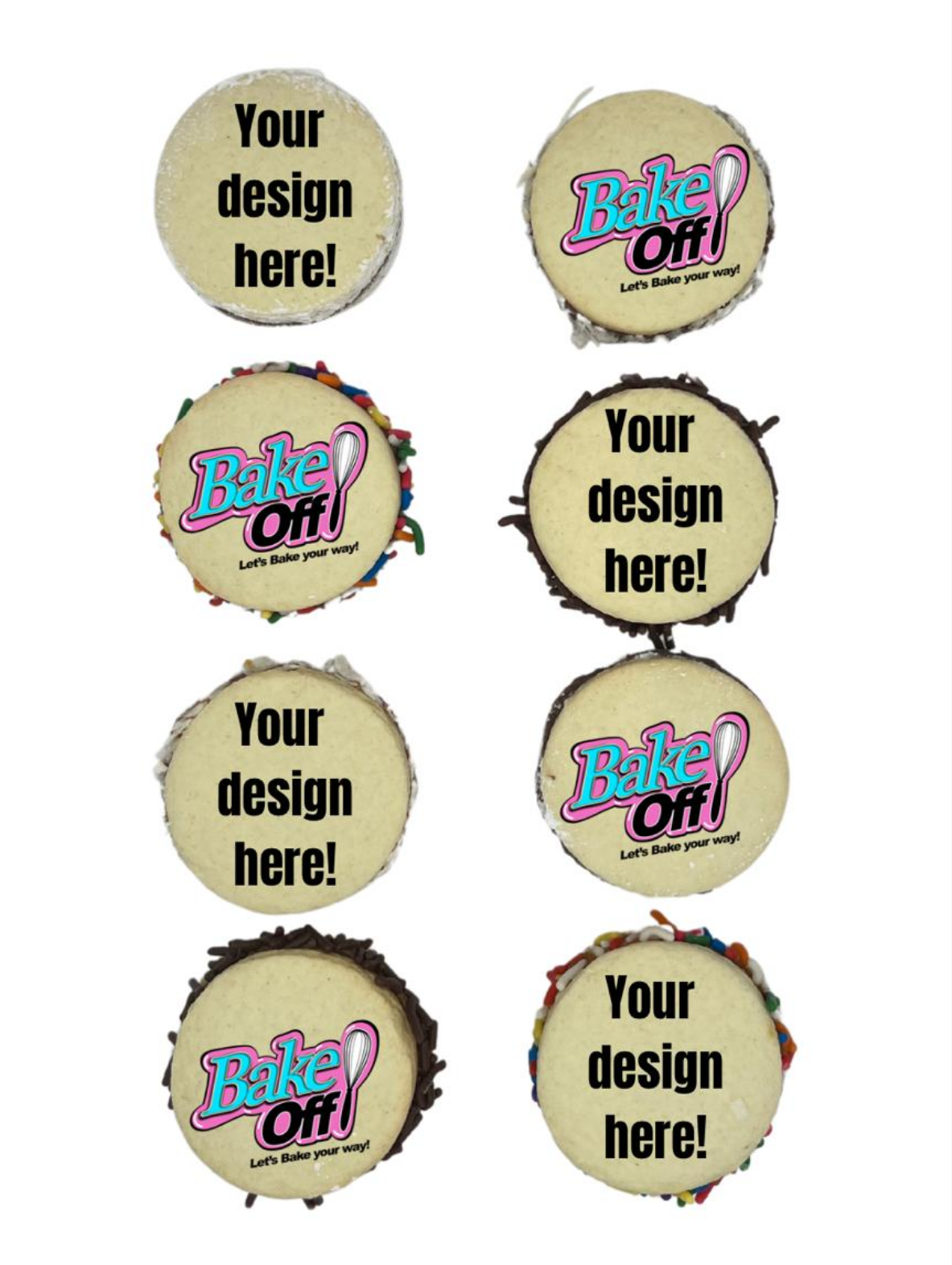 Alfajores Redondos (Variedad - Imprimibles)