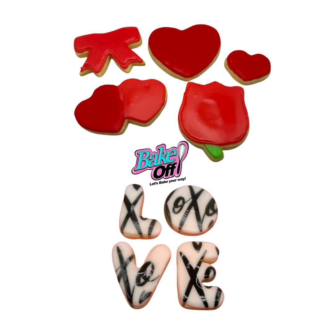 Paquete de San Valentín (6 galletas Sugar Bliss con glaseado)